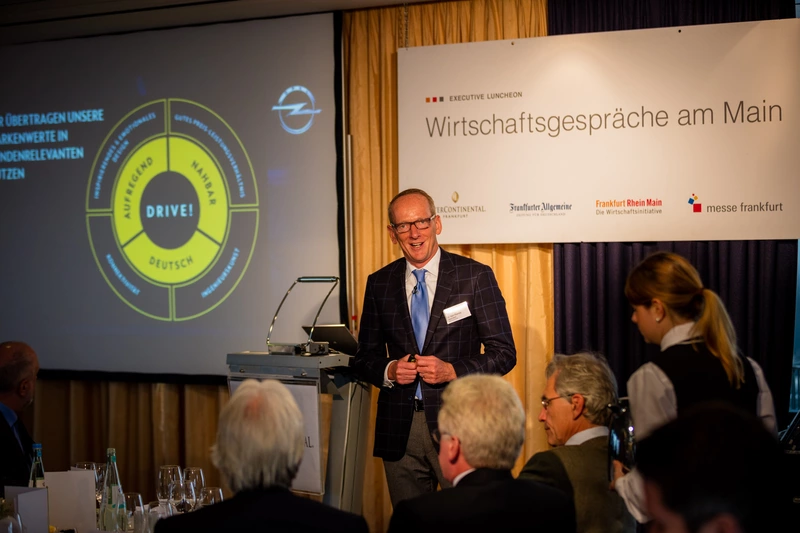 Wirtschaftsgespräche am Main mit Opel Group-CEO Dr. Karl-Thomas Neumann