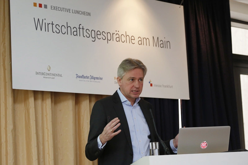 Wirtschaftsgespräche am Main mit Juergen Boos, Direktor der Frankfurter Buchmesse 